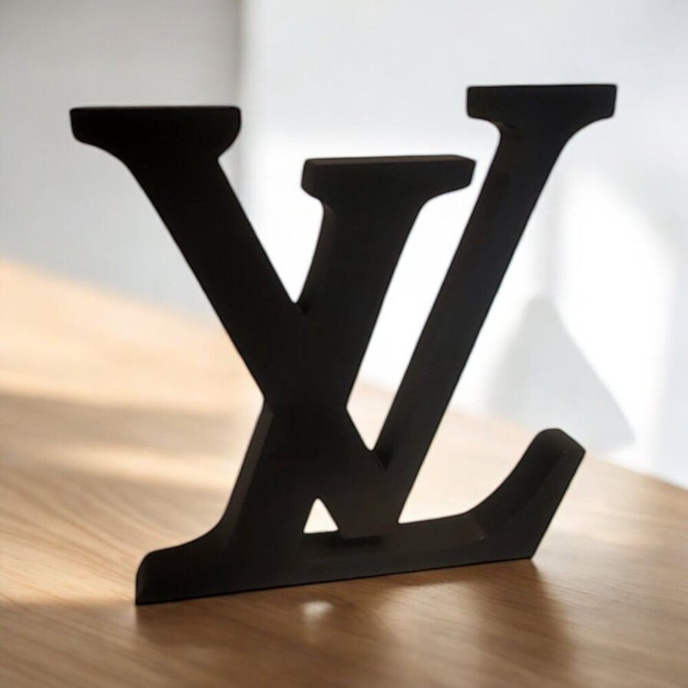 Black Decorative Letter Sculpture
